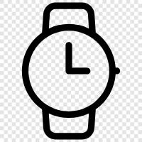 time, watch, chronograph, quartz icon svg