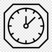 time, time zone, alarm clock, digital clock icon svg