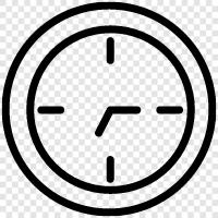 time, digital, analog, alarm icon svg