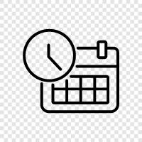 time, time zones, calendar, date icon svg