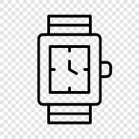 time, watch, timepiece, wristwatch icon svg