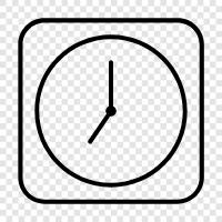 Time, hours, minutes, seconds icon svg