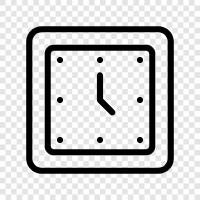 time, watch, alarm, digital icon svg