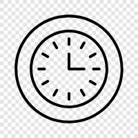 time, time zone, clock face, digital clock icon svg