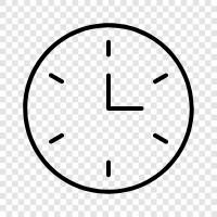 time, timepiece, watch, analogue icon svg