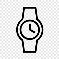 time, wristwatch, quartz, digital icon svg