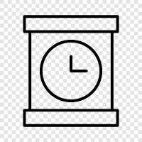 time, digital, analog, alarm icon svg