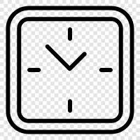 time, watch, alarm, digital icon svg