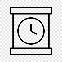 time, time zone, alarm clock, digital clock icon svg