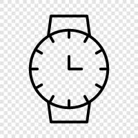 time, watch face, wristwatch, timepiece icon svg