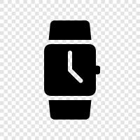 time, timepiece, watchband, watch face icon svg