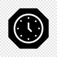 time, alarm, digital, analog icon svg