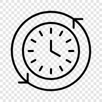 time, time! Past, present, future Duration icon svg