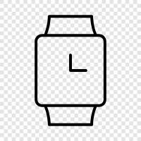 time, time zone, watch battery, watch band icon svg