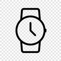 time, watch, timepiece, wristwatch icon svg