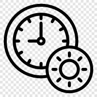 time, time zone, alarm clock, digital clock icon svg