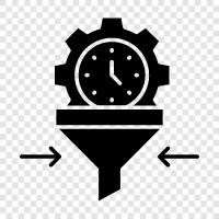 Zeitfilter, Zeitfenster, Zeitstempel, Zeitintervall symbol