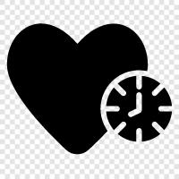 Zeit für Liebe, Zeit für Beziehungen, Zeit für Dating, Zeit für Gerichte symbol