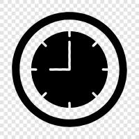 time, wall clock, digital clock, alarm clock icon svg