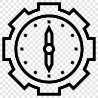 Zeit, Zeitzone, Wecker, Digitaluhr symbol