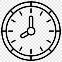 time, watch, alarm, digital icon svg