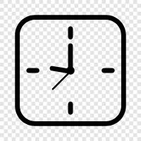 Zeit, Datum, Zeitzone, Alarm symbol