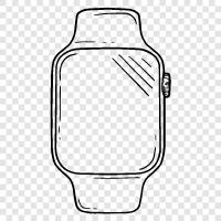 time, watch band, watch battery, watch face icon svg