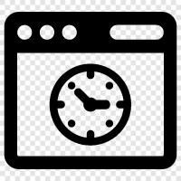 time, browser time icon svg