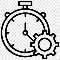 zaman yönetimi, zaman yönetimi ipuçları, zaman yönetimi araçları, üretkenlik yazılımı ikon svg