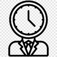 time management tips, time management techniques, time management advice, time management methods icon svg