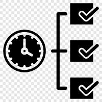 Наводки по управлению временем, программное обеспечение по управлению временем, инструменты управления временем, методы управления временем Значок svg