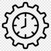 zaman yönetimi ipuçları, zaman yönetimi yazılımı, zaman yönetimi teknikleri, zaman yönetimi ikon svg