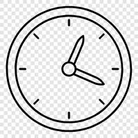 time, time. Past, present, future. Duration icon svg