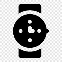 time, date, alarm, watch face icon svg