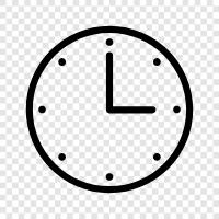 time, timepiece, watch, wall clock icon svg