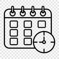 time, appointment, meeting, calendar icon svg