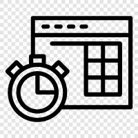 time, schedule, due date, deadline icon svg