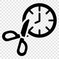 Zeitreduktion, Zeitmanagement, Zeitersparnis, Produktivität symbol