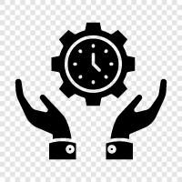Zeitersparnis, zeitsparende Tipps, Zeit symbol