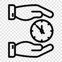 time saving, time management, timesaving tips, save your time icon svg