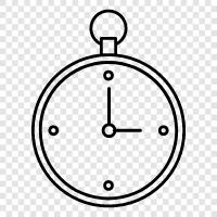 time, clock, timepiece, chronometer icon svg