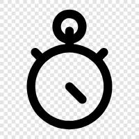 time, timer, watch, chronograph icon svg