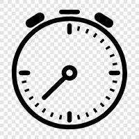 Zeit, Countdown, Stoppuhr, Alarm symbol