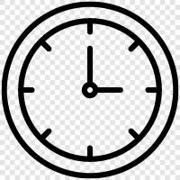 Zeit, Uhren, Digital, Wand symbol