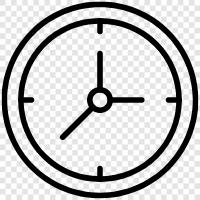Zeit, Wecker, Digitaluhr, analoge Uhr symbol