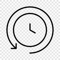 time travel, travel back in time, time machine, Back In Time icon svg