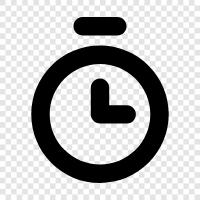 time, countdown, stopwatch, timer app icon svg