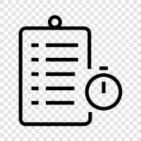 Timing, Lists, Schedule, Timer icon svg