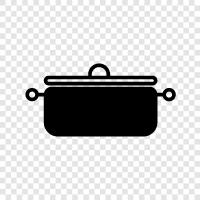 tiny pot, small saucepan, small saucepan with lid, small skillet icon svg