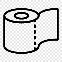 tissue paper, paper towel, bathroom tissue, cleaning supplies icon svg